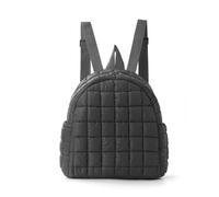 FANDARE Damen Gesteppte Rucksack Elegant Leichter Puffer Kleinrucksack Cityrucksack Tagesrucksack Damenrucksack Schultertaschen Frauen Mädchen Daypack für Universität Arbeit Einkaufen Reise Schwarz