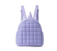 FANDARE Damen Gesteppte Rucksack Elegant Leichter Puffer Kleinrucksack Cityrucksack Tagesrucksack Damenrucksack Schultertaschen Frauen Mädchen Daypack für Universität Arbeit Einkaufen Reise Lila