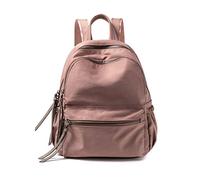 FANDARE Damen Laptop Rucksack, Leichter Wasserabweisender Rucksack für bis zu 14” Laptop, Großes Fassungsvermögen, Minimalistischer Tagesrucksack für Arbeit, Reisen, Uni Rosa L