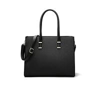 FANDARE Damen Laptoptasche Handtasche Tote Beutel Wasserdicht Umhängetaschen Schultertasche PU-Leder Henkeltaschen für Reisen Einkaufen Arbeiten Business Schwarz