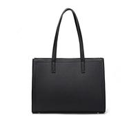 FANDARE Damen Laptoptasche Wasserdicht Aktentasche Groß Handtasche Tote Beutel PU-Leder Umhängetaschen Schultertasche für Reisen Einkaufen Arbeiten Business Schwarz