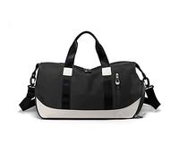 FANDARE Damen Reisetaschen Duffle Bag Nylon Sporttasche Faltbare Sporttasche Weekender Übernachtung Tasche Wasserdicht Handtasche Groß Kapazität Reisetasche für Sport Fitnessstudio Reisen Schwarz