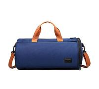 FANDARE Damen Reisetaschen Herren Klassische Sporttaschen Handgepäck Weekender Umhängetasche Weekender Übernachtung Kliniktasche Schwimmtasche Trainingstasche Tote Bag mit Schuhfach Blau B