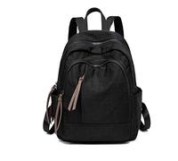 FANDARE Damen Rucksack Casual Daypack Mädchen Rucksäcke Teenager Schultasche Licht Backpack Reise Schule Draussen Schulranzen Schwarz