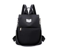 FANDARE Damen Rucksack Mädchen Schultasche Schultertasche Handtasche Anti-Diebstahl Schulrucksack Reise Campus Schulranzen 3 in 1 Rucksäcke Wasserdicht Nylon Schwarz