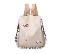 FANDARE Damen Rucksack Mädchen Umhängetasche Handtasche Frauen Schultertasche Schultasche Anti-Diebstahl Schulrucksack passen Reise Campus Schulranzen Rucksäcke Wasserdicht Polyester Khaki