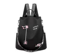 FANDARE Damen Rucksack Mädchen Umhängetasche Handtasche Frauen Schultertasche Schultasche Anti-Diebstahl Schulrucksack passen Reise Campus Schulranzen Rucksäcke Wasserdicht Polyester Schwarz