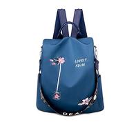 FANDARE Damen Rucksack Mädchen Umhängetasche Handtasche Frauen Schultertasche Schultasche Anti-Diebstahl Schulrucksack passen Reise Campus Schulranzen Rucksäcke Wasserdicht Polyester Blau