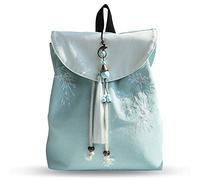 FANDARE Damen Rucksack Stickerei Rucksäcke Mädchen Ethnischer Stil Schultasche Einzigartig Daypack Hochschule Reise Einkaufen Datieren Schulranzen Dauerhaft Segeltuch Ewha A