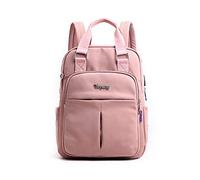 FANDARE Damen Rucksäcke Laptop Handtasche Schulrucksack Schultasche Mädchen Schulranzen mit USB Reise Tagesrucksack Teenager Daypacks für Uni Büro Alltag Freizeit Campus Wandern Dauerhaft Nylon Rosa