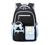 FANDARE Damen Schulrucksack mit Trolley-Aufsteckfunktion & 16 Zoll Laptop-Rucksack Leichter Oxford Wasserdichter Rucksack mit 6 Fächern Großes Fassungsvermögen Blau