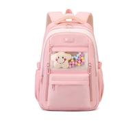 FANDARE Damen Schulrucksäcke Daypack Zurück zur Schule Tagesrucksäcke Mädchen Student Herren Schulranzen Alltagsrucksäcke Rucksack Arbeiten Reisen Weekender Schultasche für Ausflüge Uni Büro Rosa