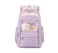 FANDARE Damen Schulrucksäcke Daypack Zurück zur Schule Tagesrucksäcke Mädchen Student Herren Schulranzen Alltagsrucksäcke Rucksack Arbeiten Reisen Weekender Schultasche für Ausflüge Uni Büro Lila
