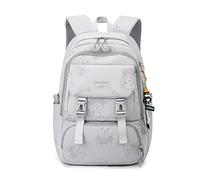 FANDARE Damen-Schultertaschen Daypacks Mode Fahrradrucksäcke Mädchen Schulranzen Herren Laptop Handtaschen Schultertasche Reisetasche für Uni Reisen Freizeit Schule Büro Daypacks Hellgrau