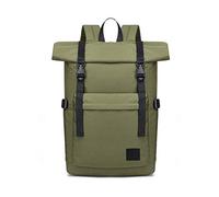 FANDARE Diebstahlsicherung Rucksack für 15.6 Zoll Laptop Roll-Top Backpack Schulrucksack Herren Damen Wasserdicht Rucksäcke zum Business Reise Schulranzen Schultasche Daypacks Grün