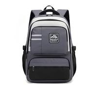 FANDARE Draußen Schulrucksäcke Sport Schultasche Mädchen Jungen Minimalist Carry Tagesrucksäcke Student Groß Campus-Begleiter Schulranzen Rucksack Reisen Schulrucksack Daypack Graublau