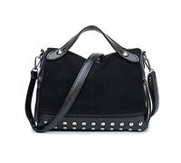 FANDARE Elegant Handtasche Damen Umhängetasche Frauen Schultertasche Damenhandtaschen Tote Shopper Reise Henkeltasche Arbeit Abendtasche Wasserdicht PU Leder Schwarz