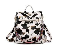 FANDARE Elegant Rucksack Damen 3 in 1 Handtasche Mädchen Schultasche Wasserdicht Schultertasche Schulrucksack Casual Daypacks für Pendeln Reise Campus Sport Schulranzen Rucksäcke PU Beige Weiß