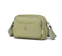 FANDARE Elegant Umhängetasche Damen Crossbody Moon Schultergurt Messenger Bag Mittelgroß Nylon Schultertasche Handytasche zum Umhängen Kuriertasche mit Vielen Fächern Grün
