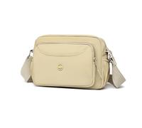 FANDARE Elegant Umhängetasche Damen Crossbody Moon Schultergurt Messenger Bag Mittelgroß Nylon Schultertasche Handytasche zum Umhängen Kuriertasche mit Vielen Fächern Khaki