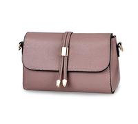 FANDARE Elegant Umhängetasche Damen Schultertasche Frauen Crossbody Bag Damentasche Schulterriemen Frauen Abendtasche Citytasche Reise Handtasche Wasserdicht PU LederRosa a