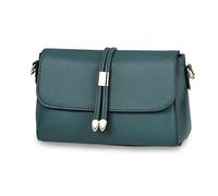 FANDARE Elegant Umhängetasche Damen Schultertasche Frauen Crossbody Bag Damentasche Schulterriemen Frauen Abendtasche Citytasche Reise Handtasche Wasserdicht PU LederGrün a