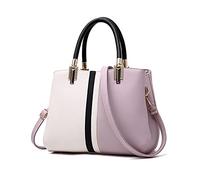 FANDARE Elegante Damen Umhängetaschen Schultertasche Frauen Handtasche PU Leder Wasserdicht für Büro Einkauf Arbeitstasche Reisen Henkeltaschen Crossbody Bag Violett