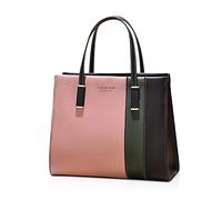 FANDARE Elegante Umhängetaschen Damen Schultertasche Verstellbare Frauen Handtasche PU Leder Wasserdicht Mittelgroß Büro Schule Einkauf Arbeitstasche Reisen Henkeltaschen Rosa