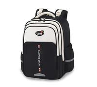 FANDARE Ergonomischer Schulrucksack Mädchen Junge - Wasserdichter Schulranzen mit Vielen Fächern Leichte Schultasche Reflektierender Rucksack mit Brustgurt für die Grundschule Schwarz