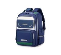 FANDARE Ergonomischer Schulrucksack mit Reflektierenden Streifen Wasserdichtes Oxford Großes Volumen 3D-Rücken Belüftetes Mesh für Mädchen Jungen Grün