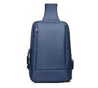FANDARE Geschäft Brusttasche Herren Schultertasche Damen Sling Bag Umhängetasche Brustbeutel Hängetasche Handgepäck für Reise Arbeiter Freizeit Büro Messenger Bag Crossover Daypacks Polyester Blau