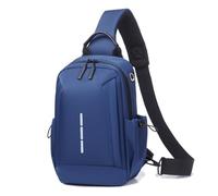 FANDARE Geschäft Brusttasche Herren Schultertasche Sling Bag Umhängetasche Brustbeutel Hängetasche Handgepäck für Reise Arbeiter Freizeit Büro Messenger Bag Crossover Daypacks PolyesterBlau