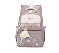 FANDARE Graffiti Schulrucksäcke Mädchen Jungen Schultasche Minimalist Tagesrucksäcke Student Campus Begleiter Schulranzen Alltagsrucksäcke Rucksack Reisen Schulrucksack Daypack Dunkelviolett