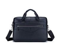 FANDARE Herren Aktentaschen für 12.9 Zoll Laptop Schultasche Arbeitstasche Leder Handtasche Umhängetasche Businesstasche Kuriertasche Crossbody Messenger Bags Arbeit Reise Collegetasche Schwarz