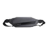 FANDARE Herren Bauchtasche Leichtes Polyester Brustgurt Umhängetasche Wasserdicht mit Verstellbarem Gurt Verstecktem Reißverschluss hinten für Outdoor Reisen Stadt Sport Einkaufen Alltag Grau B