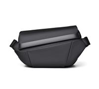 FANDARE Herren Brusttasche Sling Crossbody Bag Manner Umhängetasche Brustbeutel mit Stativgurt Urban Wasserdichtes PU Leder Messenger-Bags Langlebig Schultertaschen für Reise Wandern Bodybag Schwarz