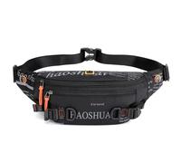 FANDARE Herren Brusttasche Ultraleicht Bauchtasche Sling Crossbody Bag Umhängetasche Bodybag Männertasche Messenger-Bags Schultertasche Arbeitstasche Reisetaschen Handgepäck NylonSchwarz