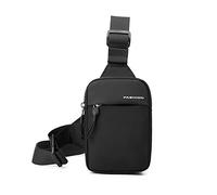 FANDARE Herren Brusttasche Ultraleicht Sling Chest Pack Umhängetasche Schultertasche Bauchtasche Crossover Rucksack Daypacks für Männer Outdoor Reisen Camping Crossbody Bag Wanderrucksäcke Schwarz