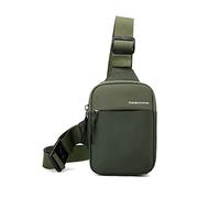 FANDARE Herren Brusttasche Ultraleicht Sling Chest Pack Umhängetasche Schultertasche Bauchtasche Crossover Rucksack Daypacks für Männer Outdoor Reisen Camping Crossbody Bag Wanderrucksäcke Grün