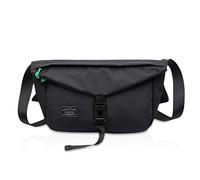 FANDARE Herren Damen Umhängetasche Unisex Commuter Reisen Schultertasche Große Kapazität Messenger Bag Wasserdicht Polyester Schwarz