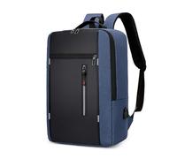 FANDARE Herren Laptop Rucksack mit USB Flugzeug Ryanair Handgepäck Damen Daypacks mit Reflektorstreifen Handtasche Reiserucksack Schulrucksack Schulranzen Weekender Arbeiten Tagesrucksack Blau A
