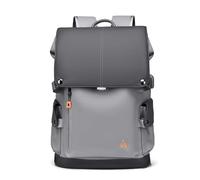 FANDARE Herren Tagesrucksack Casual Rucksack City Kurierrucksack Einkaufsrucksack Daypack Rucksack Arbeitsrucksack mit Reflektierendem Gürtel Uni Radfahren Business City Wanderrucksack Grau C