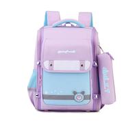 Kinderrucksack 27L Schulranzen ab 4 Jahre, Jungen Mädchen Grundschule - Nachtreflektierende Sicherheitsstreifen & Federmäppchen - FANDARE Rucksack für Kindergarten & Schulbedarf Lila