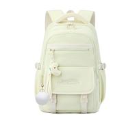 FANDARE Kinderrucksack für die Schule mit Plüschdekoration, Niedlicher Schulrucksack für die Grundschule, für Teenager für Vorschule (3-12 Jahre) Jungen & Mädchen TagesrucksackMintgrün