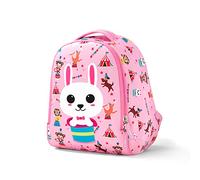 FANDARE Kinderrucksack für Jungen Mädchen 2-7 Jahre, 11 Zoll Schulrucksack mit Brustgurt, Leichter gepolsterter Kindergartenrucksack für Reisen, Wasserdichter Daypack Magisches Kaninchen