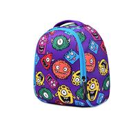 FANDARE Kinderrucksack für Jungen Mädchen 2-7 Jahre, 11 Zoll Schulrucksack mit Brustgurt, Leichter gepolsterter Kindergartenrucksack für Reisen, Wasserdichter Daypack Lila Monster
