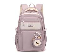 FANDARE Kinderrucksack für Jungen Mädchen Schulranzen mit Münzgeldtasche Ergonomisch Schulrucksäcke Schultasche Tagesrucksäcke Student Alltagsrucksäcke Rucksack Reisen Schulrucksack Daypack Violett