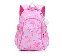 FANDARE Kinderrucksack Rucksack Mädchen Schulrucksack Damen Rucksack Kinder Schultasche für Schüler Outdoor Reise Daypacks Kindergartentasche mit Brustgurt wasserdicht Nylon Rosa