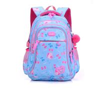 FANDARE Kinderrucksack Rucksack Mädchen Schulrucksack Damen Rucksack Kinder Schultasche für Schüler Outdoor Reise Daypacks Kindergartentasche mit Brustgurt wasserdicht Nylon Blau