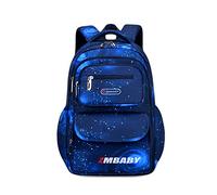 FANDARE Kinderrucksack Schulranzen Mehrfarbig Schultaschen Jungen Mädchen Schulrucksack Schultasche für 1-2 Klasse Kind Schüler Reise Kindergartentasche Rucksack Wasserdicht Nylon Saphir S